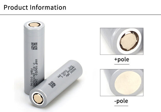 18650 batterie au lithium cylindrique de 30 ml 18650 cellule cylindrique pour appareils photo numériques