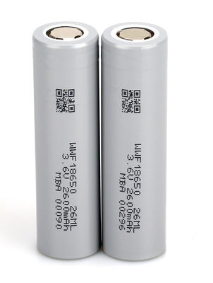Basse température 3,6 V 18650 batterie NCA 2600mah batterie Li-ion
