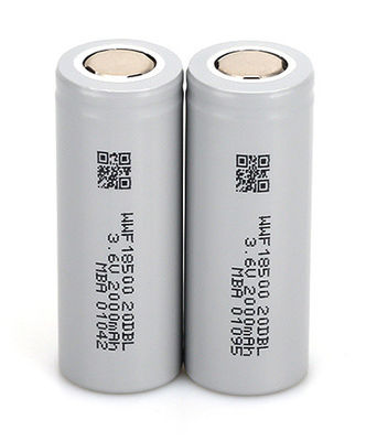 NCA Cathode basse température 18650 Cellules au lithium cylindriques de grande capacité