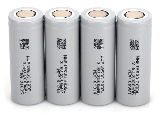 NCA Cathode basse température 18650 Cellules au lithium cylindriques de grande capacité