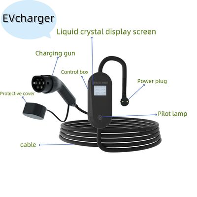 Chargeur de voiture haute fréquence monté sur le mur 3.5kw point de recharge électrique à domicile