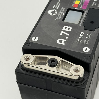 Black LiFePO4 12V batterie de démarrage de moto A7BS 650
