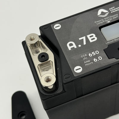 Réscue de moto LiFePO4 Batterie 6,5Ah Capacité et borne de cuivre 12V
