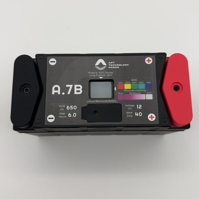 Réscue de moto LiFePO4 Batterie 6,5Ah Capacité et borne de cuivre 12V