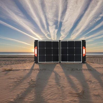 Chargeur solaire pliable au silicium monocristallin pour véhicules roulants