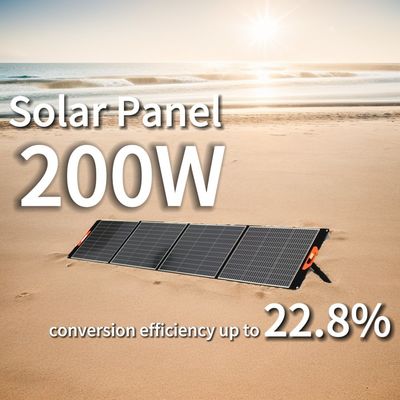 Panneau solaire photovoltaïque noir 200W léger de 5,15 kg avec une efficacité de conversion élevée