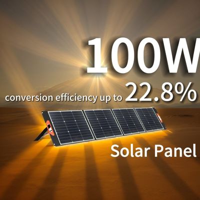 Panneau solaire au silicium monocristallin 100W 200W Cellules photovoltaïques Module Portable Panneau solaire pliable