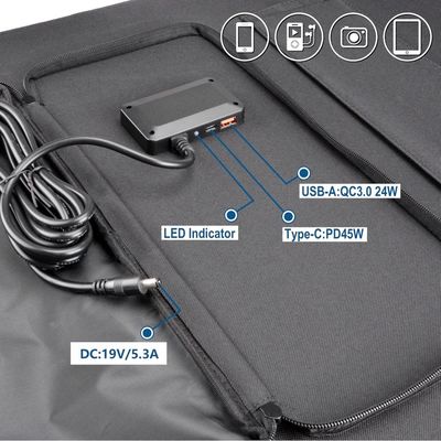 Panneau solaire au silicium monocristallin 100W 200W Cellules photovoltaïques Module Portable Panneau solaire pliable