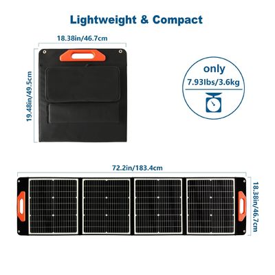 Panneau photovoltaïque pliable 120W Station solaire pour les besoins de voyage et de camping