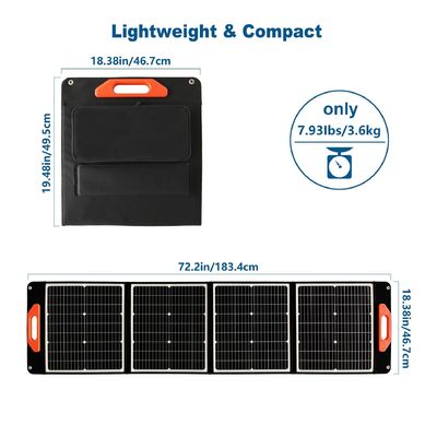 Panneaux solaires monocristallins au silicium de poids léger de 30 W*4 PCS