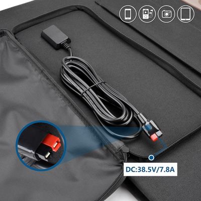Panneau solaire portable au silicium monocristallin de 300 W pour la production d'énergie renouvelable