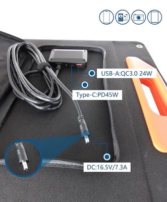 Sac de panneau solaire UB-120 à énergie verte flexible pour les solutions de recharge portables