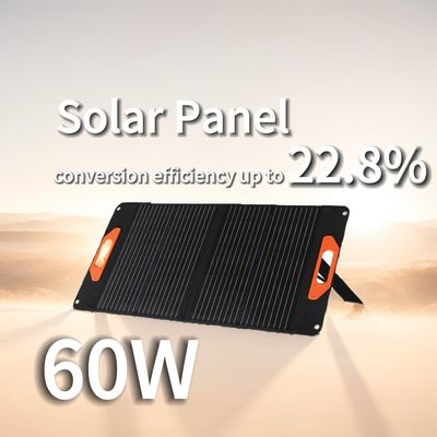 Petit panneau solaire mono de 60 W chargeur de panneau solaire pliable de 2,2 kg