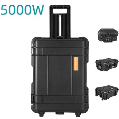 Banque d'alimentation de sortie de 5000 W Station électrique portable d'urgence avec batterie au lithium-fer