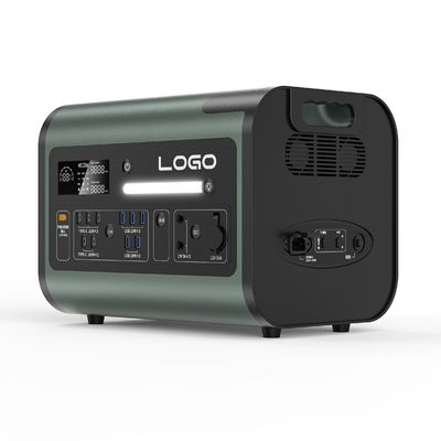 Outdoor 2200W haute puissance grande capacité stockage d'énergie solaire alimentation avec sortie CA