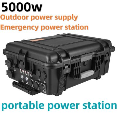 Station de recharge solaire extérieure mobile de 3000 W/4000 W/5000 W avec sortie maximale de 18 W USB/Type-C