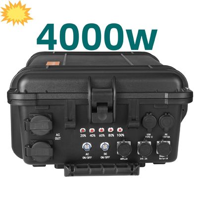 Une centrale électrique portable à charge ultra-rapide de 4000 W avec une batterie au lithium LiFePO4 de 42 kg