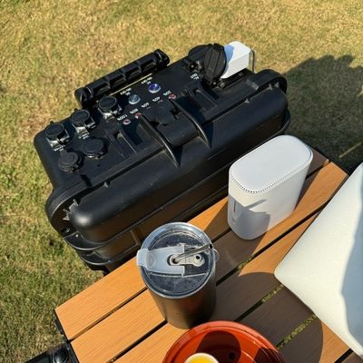 Station électrique portable avec 6000W d'énergie domestique et inverseur à poulie à traction manuelle