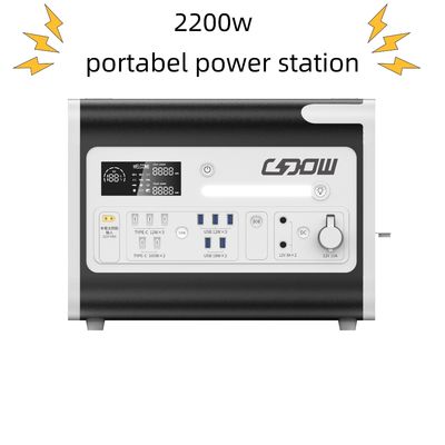 Une centrale électrique portable d'urgence d'une capacité nominale de 2048 wh et d'une puissance solaire de sortie
