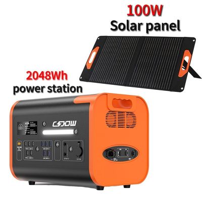 600W 1800W 2000W batterie portable au lithium fer phosphate pour la centrale éolienne solaire