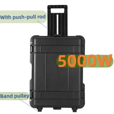 Station électrique portable de 5000 W avec onduleur sinusoïdal pur et prise universelle UE/États-Unis