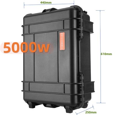 Station électrique portable de 5000 W avec onduleur sinusoïdal pur et prise universelle UE/États-Unis