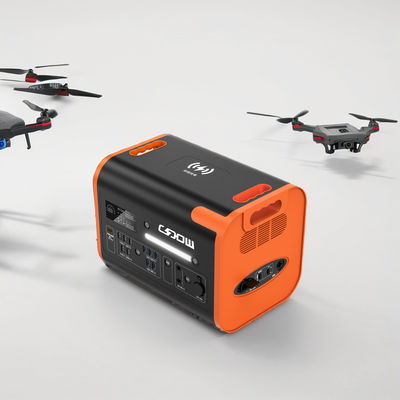 LiFePO4 Batterie de recharge sans fil Puissance mobile 2000W 230V 110V pour le camping extérieur