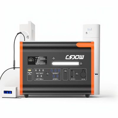 2048wh Station électrique portable BMS Protection Système de stockage de batterie solaire 2200W