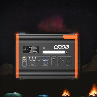 LiFePO4 Batterie de grande capacité Chargeur d'urgence pour téléphone portable et ordinateur portable avec sortie AC/DC