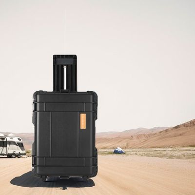 Toutes les marques compatibles 3000wh LiFePO4 batterie au lithium stockage d'énergie alimentation électrique avec roue de traction de la tige Design facile
