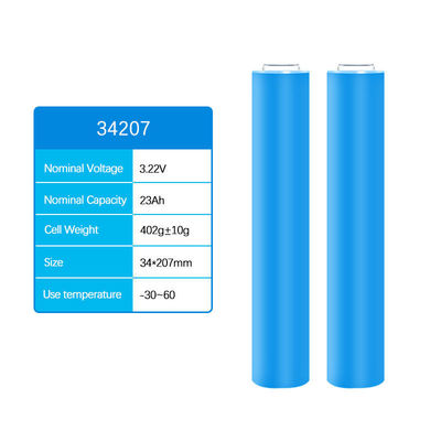 34207 3,2 V batterie au lithium-fer-phosphate 23 Ah coque en aluminium cylindrique