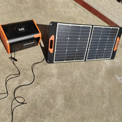 Panneau solaire monocristallin noir 100W Cellule solaire au silicium monocristallin