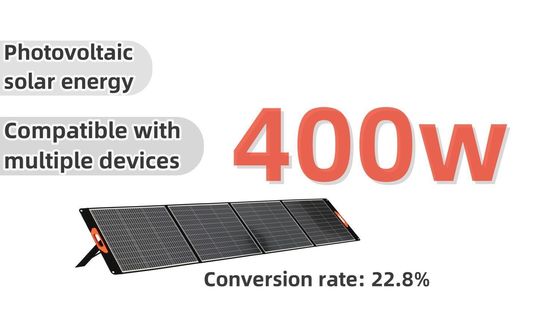 Panneaux solaires monocristallins de 400W multi-appareils compatibles pour la maison et l'extérieur et polyvalents