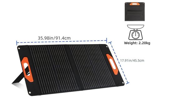 Panneaux solaires imperméables à l'eau de 60 W pour le camping