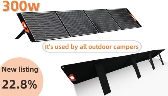 Panneaux solaires à puissance noire 400W Panneaux solaires pliables pour la maison extérieure
