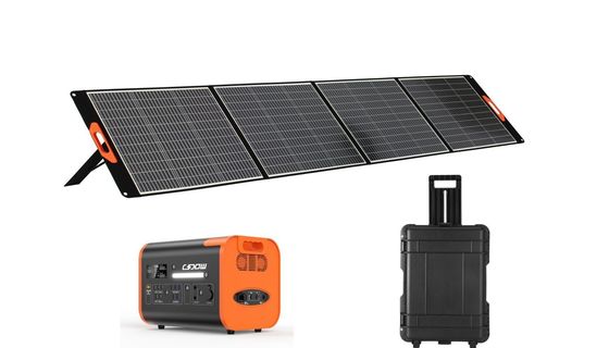 Panneaux solaires à puissance noire 400W Panneaux solaires pliables pour la maison extérieure
