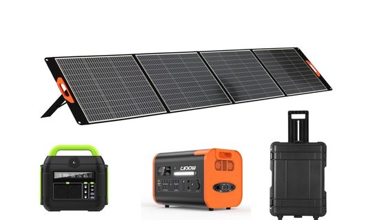 Panneaux solaires à puissance noire 400W Panneaux solaires pliables pour la maison extérieure
