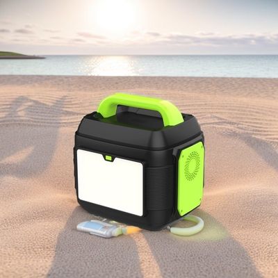 Station électrique mobile 220V 600W 300W 2200W pour camping avec panneau solaire et lumière LED