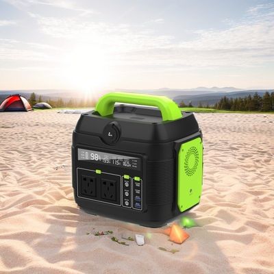 600W stockage d'énergie alimentation mobile d'urgence avec batterie de 300W et chargeurs solaires de 200W