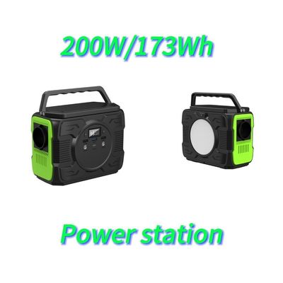 Sortie de courant alternatif à ondes modifiées 200 W stockage d'énergie centrale électrique d'urgence pour extérieur mobile