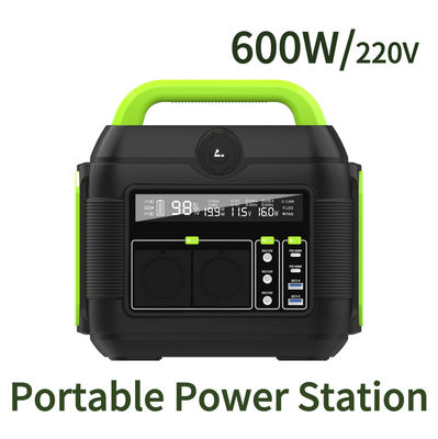 Banque d'énergie recyclable de 500W Station de lithium portable en plein air de 600W pour le camping d'aventure