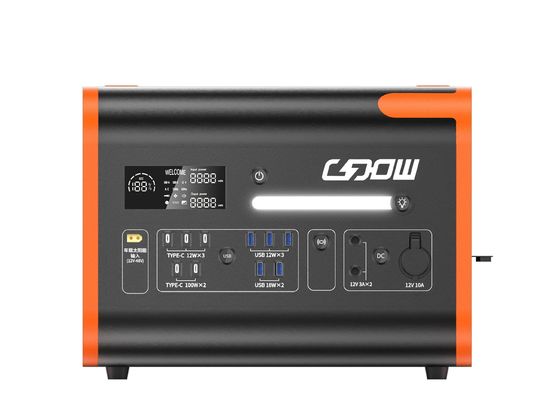 Station électrique portable personnalisée de 120 V 2000 W AC Pure Sine Wave