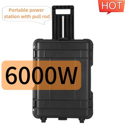 Générateur solaire portable extérieur multifonctionnel de 6000 W avec courant de sortie CA maximal 15 A