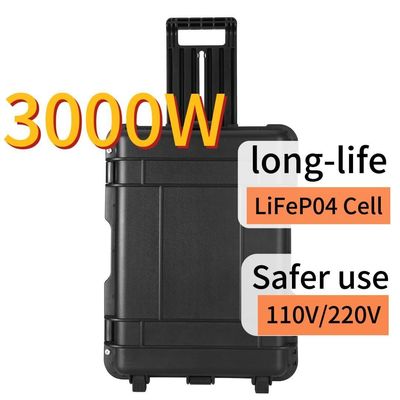 Station électrique portable à l'épreuve de l'explosion 3000W Générateur d'énergie solaire extérieur 3000wh