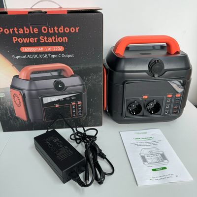 Station solaire multifonctionnelle de 288 wh avec une capacité nominale de 576 wh et une charge de 600 W