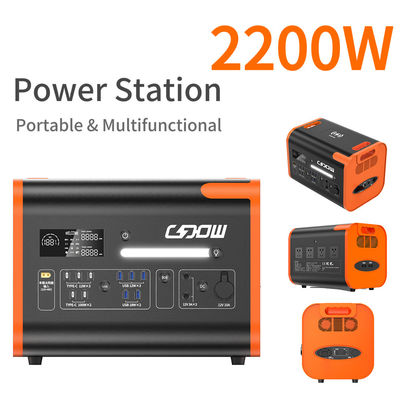 Pure vague sinusoïdale 2200W centrale électrique portable d'urgence centrale électrique 2200 Watt