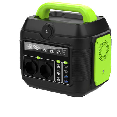 Centrale électrique portable à l'extérieur de 600W AC-DC Générateur solaire noir