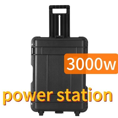 Station électrique de stockage d'énergie portable de 3000W Noir personnalisable CE.Un38.3 Certifié