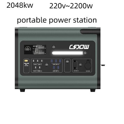 Lumière de camping d'urgence en plein air et trésor de charge avec centrale électrique portable