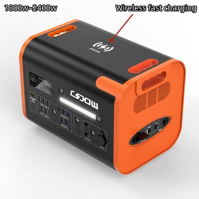 LiFePO4 220V 2048wh Pure Sine Wave Station électrique mobile portable pour le camping en plein air